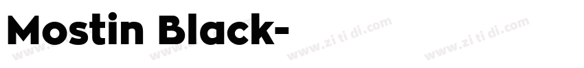 Mostin Black字体转换